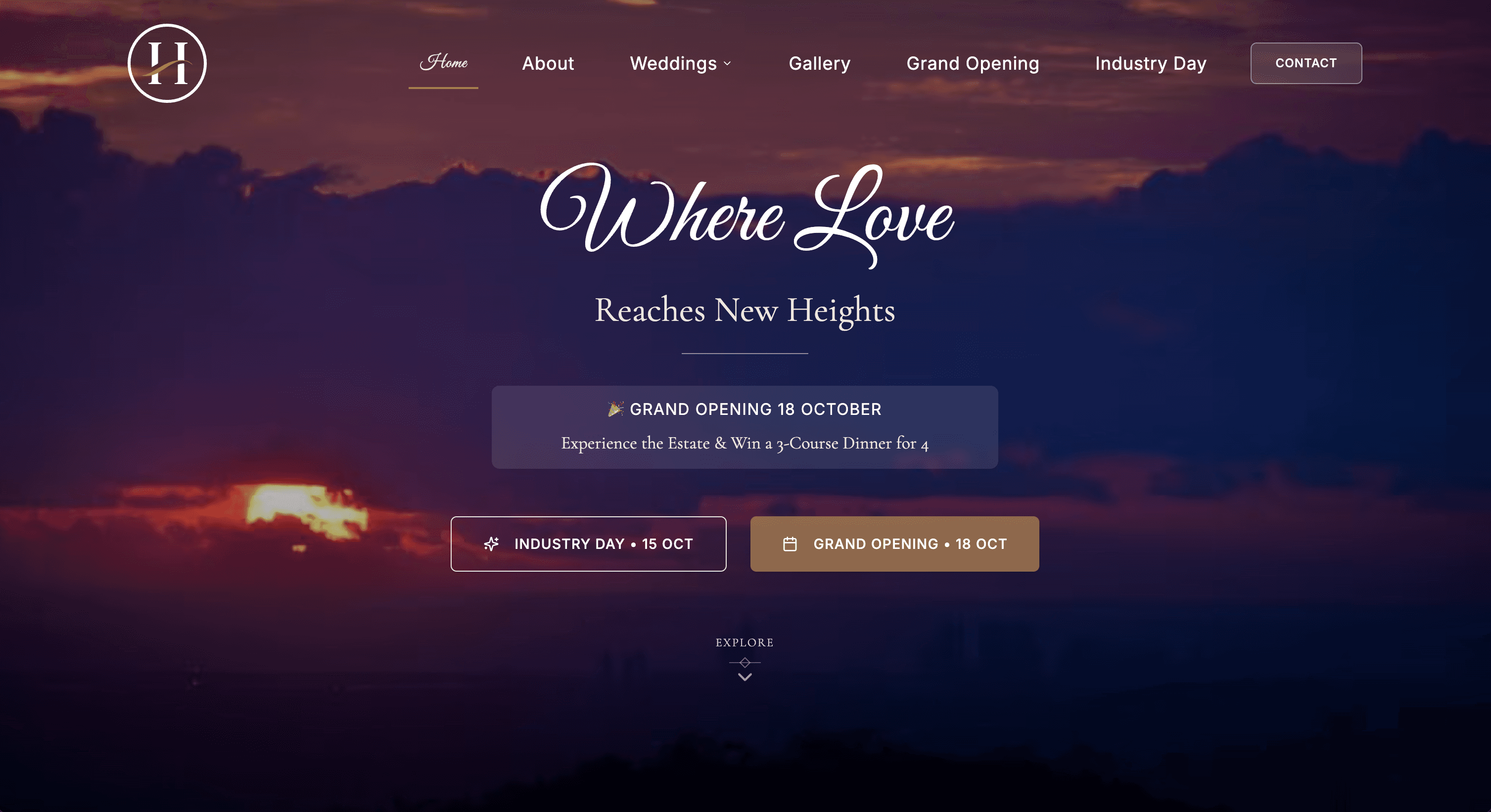 Hilltop Estate luxury wedding venue Gold Coast Hinterland - Main hall interior showcasing mountain views and elegant event space design