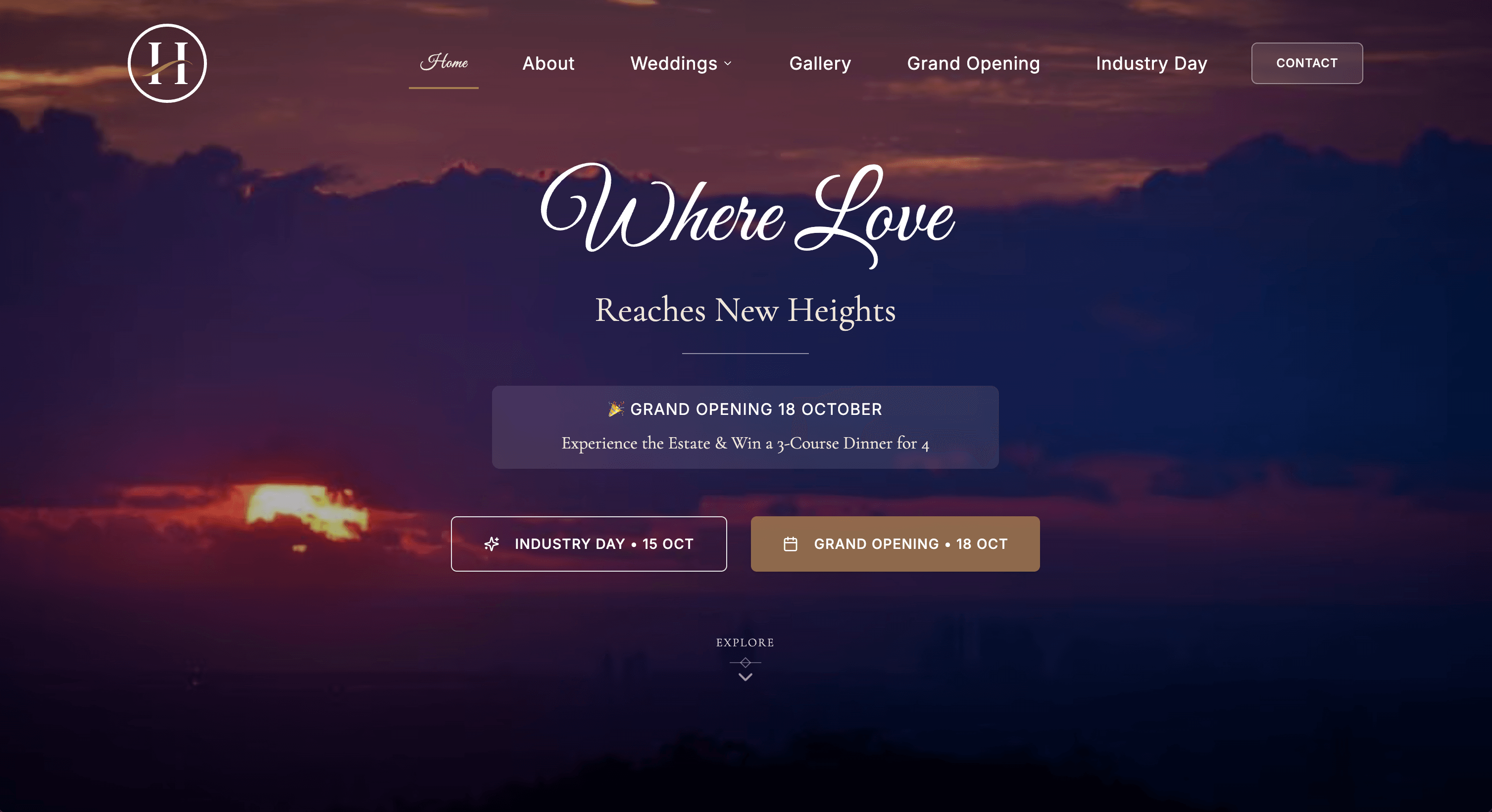 Hilltop Estate luxury wedding venue Gold Coast Hinterland - Main hall interior showcasing mountain views and elegant event space design